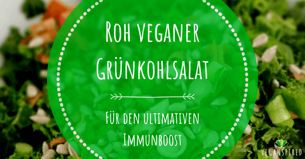 Roh veganer Grünkohlsalat